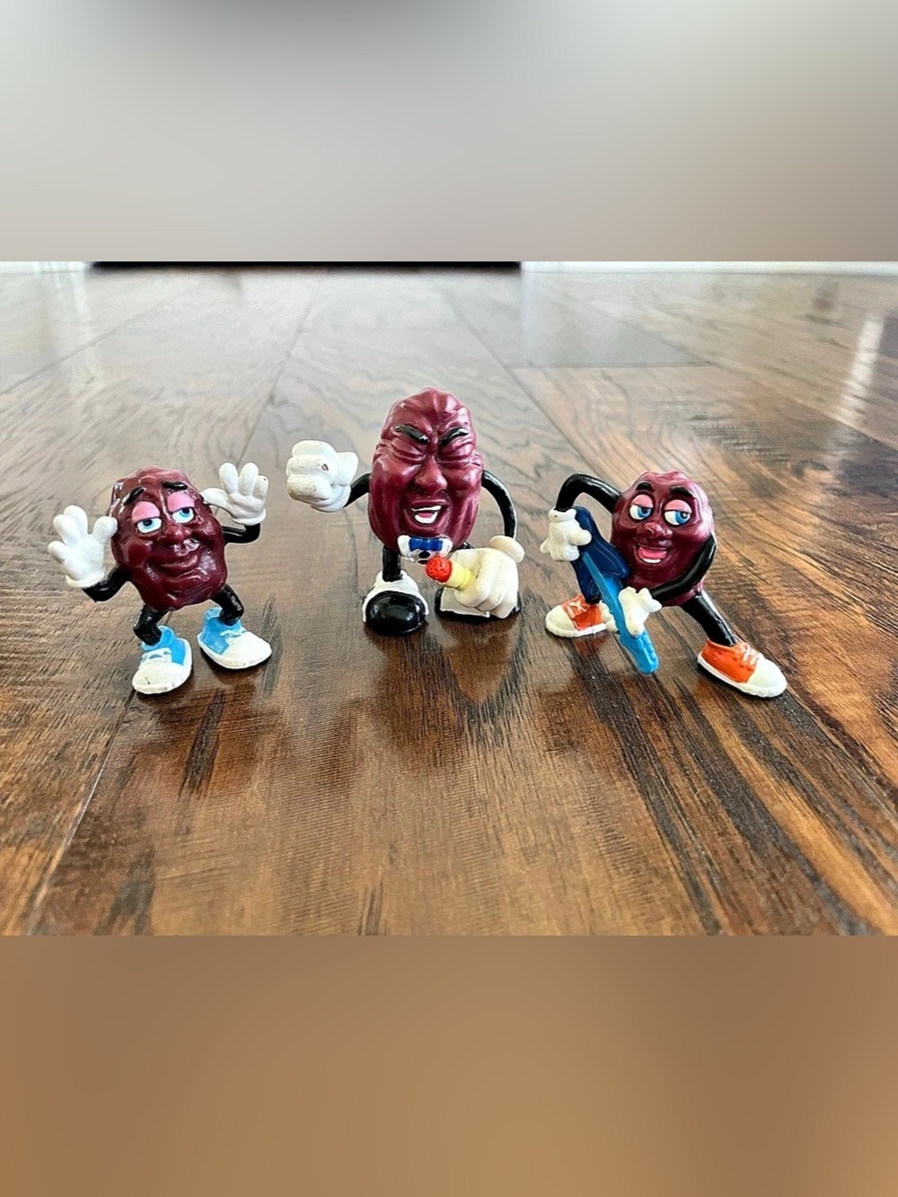 The California Raisins Vintage 1987 Calrab PVC Figurine Set of 3